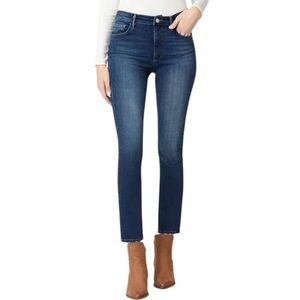 Joe’s Jeans High Rise Straight Ankle Jeans in Clevedon‎ Raw Hem, Size 30